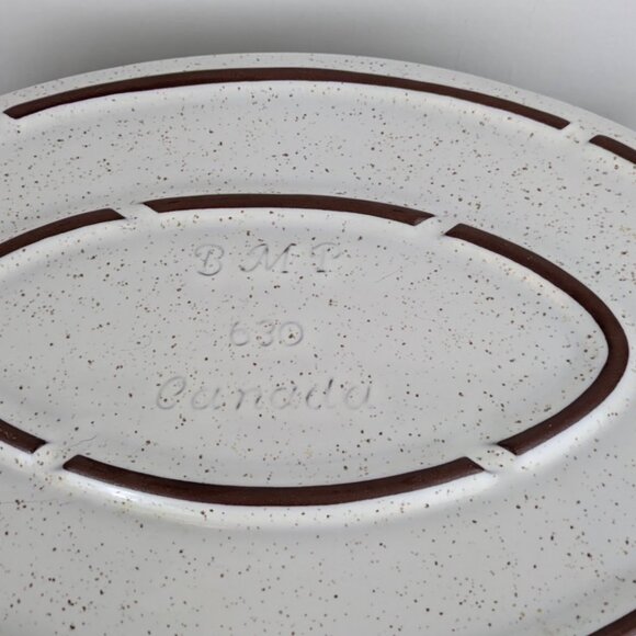 Vintage BMP Canada Stoneware Floral Serving Platter - Picture 5 of 5